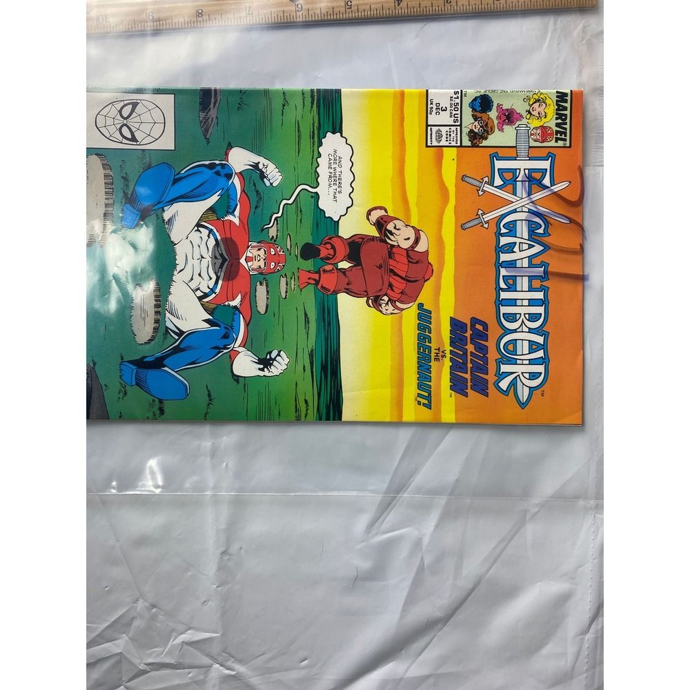 MARVEL COMICS EXCALIBUR 3 CAPTAIN BRITAIN VS‎ THE JUGGERNAUT 1988